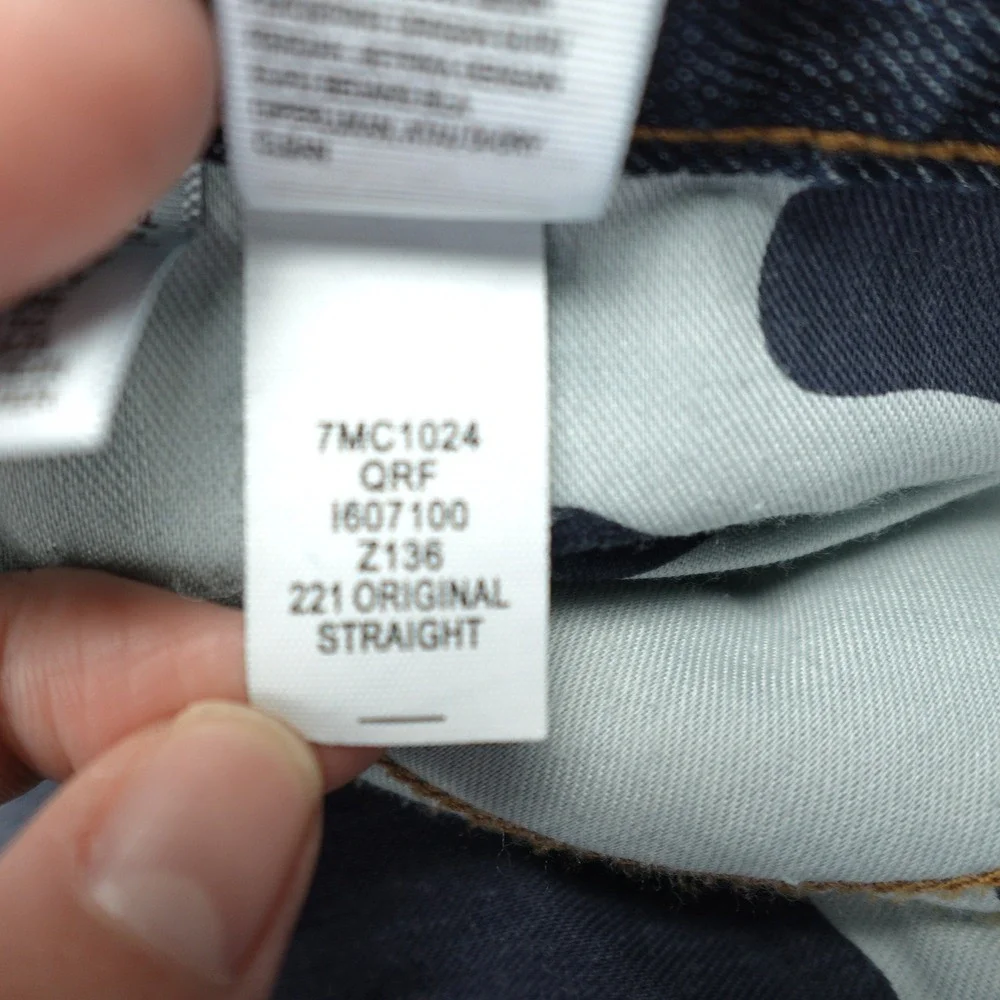 Lucky Brand Jeans Mens 40x32 Blue 221 Original Straight Dark Wash Denim‎